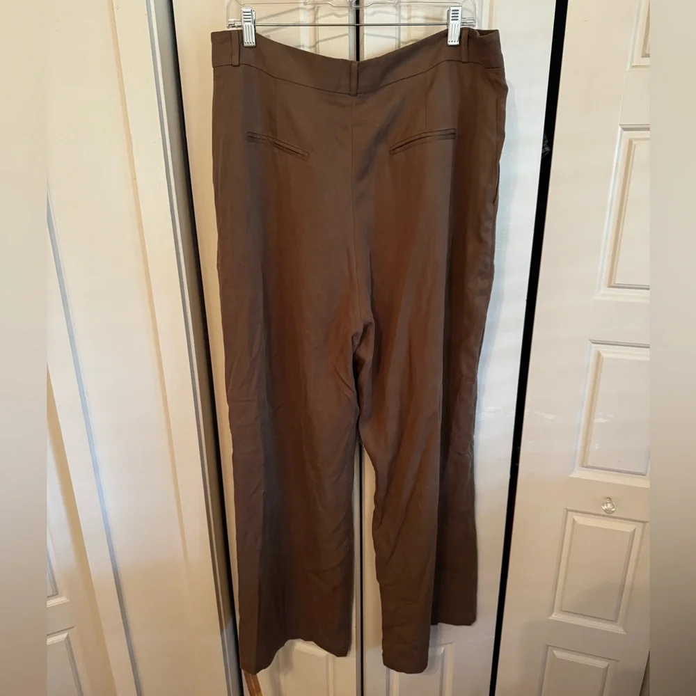 Reformation Brown High-Waisted Pants - Picture 6 of 9